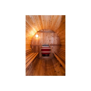 Passion Spas Fonteyn Rustikal Saunafass BARREL Rustic 8 Ft. Außensauna | 245 x 185 x 200cm