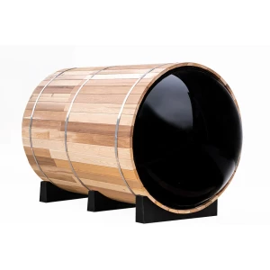 Passion Spa Fonteyn Panorama 1800 Saunafass Barrel PANORAMA mit Bullauge | 185 x 185 x 200 cm