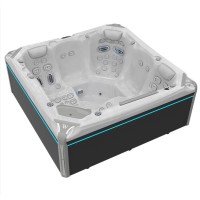 Wellis PEAKLIFE Whirlpool Everest Life Deluxe 5 Personen 236 x 236 x 95 cm 68 Düsen