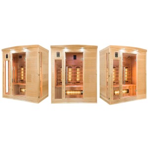 Infrarotsauna 3-Sitzer Apollon FRANCE SAUNA 153 x 128 x...