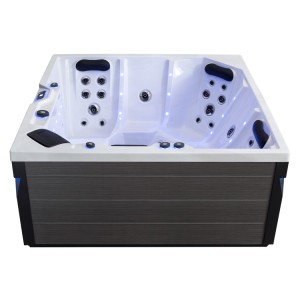 AWT IN-403 eco extreme Sterling Silver 200x200x90 grau Whirlpool EAGO HotTub inklusive FULL-SERVICE